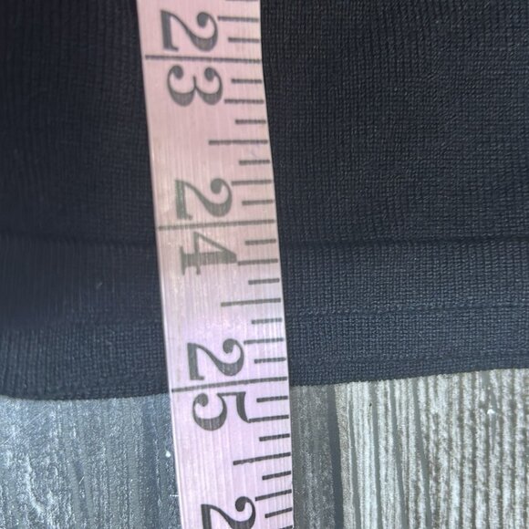 Beautiful Black Knit High Detailed Neck Preppy Sweater Top Size L - Picture 8 of 8